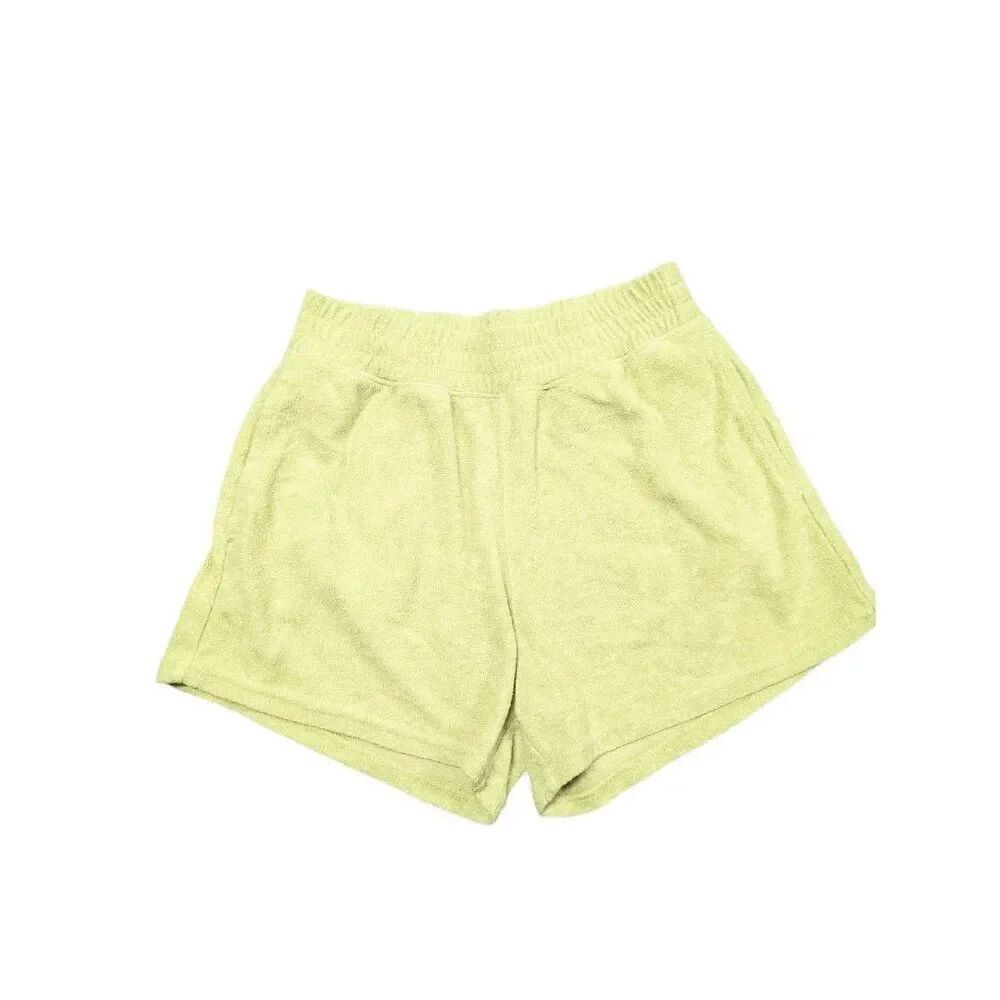 HOLLISTER Ultra High Rise Yellow/Green Lounge Shorts Women’s XS